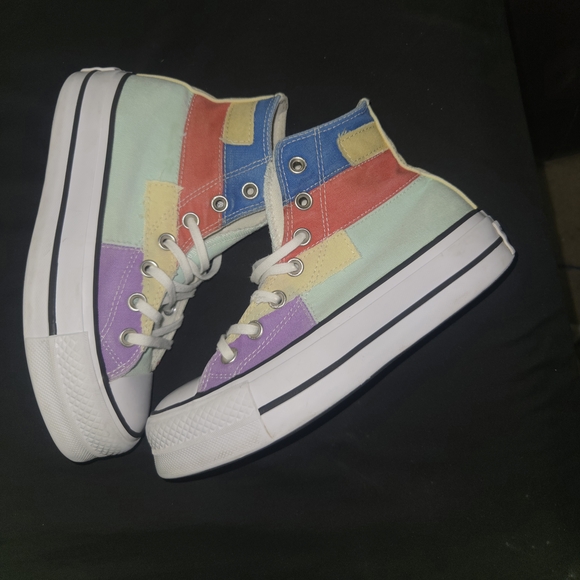 Converse Colorful Patchwork High-Tops - Picture 7 of 8